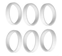 MeevrgR Replacement Tires for Polaris Pool Cleaners, White Rubber C10 Wheels Compatible with 180 280 360 380 Models, Swimming Pool Maintenance Accessory(6pcs)