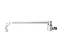 MeevrgR Rotatable Copper Swing Faucet, Semiautomatic Control with No Handle, for Kitchen and Bathroom Decor, Rust-Proof Hexagon Design, Silver Color, 20/25/30cm(30cm)