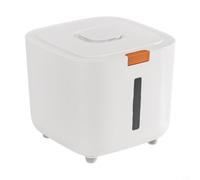 MeevrgR Sealed Rice Storage Box Featuring Moisture-Proof and Pest-Resistant Protection, Convenient Press Button Dispenser for Dry Food, ABS Container for Organising Staples