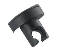 MeevrgR Self-Adhesive Shower Arm Head Holder Fixed Base Plastic Metal Self-Adhesive Shower Suitable for Bathroom and Home and it to The Wall Firmly(Black)