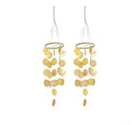 MeevrgR Shell Wind Chimes with Soothing Melodic Tones, Handcrafted from Natural Shells, Perfect for Garden or Indoor Decoration, for Friends and Family