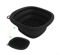 MeevrgR Silicone Foldable Face Bowl with Ice Grid for Facial Therapy & Vagus Nerve Stimulation(black)