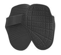 MeevrgR Silicone Gym Hand Grips for Pull-Up and Weightlifting, Anti-Slip Palm Guards with Shock-Absorbing Design, Arc-Shaped Fit, 14.2 x 10.5 cm (Black) Black