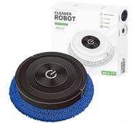 MeevrgR Smart Wet Dry Mop Robot | 6.5cm Slim Body & 360° Coverage for Household Floor Cleaning - Deep Scrubbing Action for Dust and Stain Removal(Black)