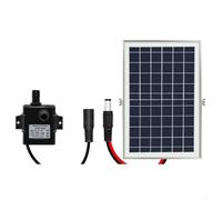 MeevrgR Solar Powered Fountain Pump Kit, 9V Panel 5V DC Motor 240L/H Capacity, Stainless Steel Filter Tempered Glass Solar Panel, Five Settings For Outdoor Garden Pond Water Circulation(10W)