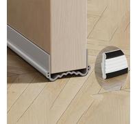 MeevrgR Sound Insulation Door Seal Strip 100cm for Sound Insulation Suitable for Home Effectively Blocking Airflow Non Marking Patch Due to Manual Measurement(Gray)