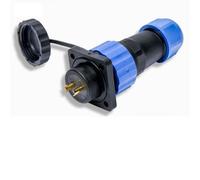 MeevrgR SP20 Series IP68 Waterproof Square Panel Mount Plug and Socket Circular Connector, 2-5 Pin, for Outdoor LED Lighting, Marine Equipment, and Solar Energy