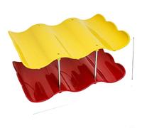 MeevrgR Space Saving Multilayer Wave Shaped Cup Holder Storage Rack for Kitchen Cabinet Coffee for pods Tea Bags Organiser ABS Metal(2 Layers)