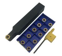 MeevrgR SRDCN2020K10 Boring Bar for CNC Lathe with 10pcs RCMT10T3M0 YBC251 Carbide Turning Inserts, Alloy Steel Tool Holder for Semi-Finishing and Finishing