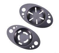 MeevrgR Stainless Steel Egg White Separator 2 Pack with Herb Stripper, Quick Yolk Filter Tool for Baking Pies and Cakes, Black Kitchen Utensil Gadget
