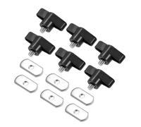 MeevrgR Stainless Steel Track Mounting Bolts and Rail Tie Down Screws for Kayak, 6 Pack with Rectangular Gaskets, Compatible with Canoe Boat Track Systems B