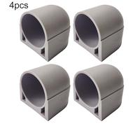 MeevrgR Step Machine Rowing Machine Foot 4 Pack, Fitness Equipment Accessories for Stepper with Anti-Slip Design, Compatible with 38mm Diameter Tubes, Black White