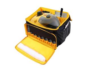 MeevrgR Storage Bag for Wagner Spraytech C900134 Steamer, Portable Carry Case with Multi-Compartment Organization, 600D Oxford Cloth, Detachable Shoulder Strap, Yellow + Black