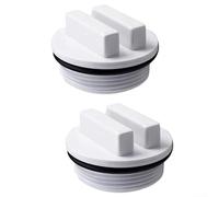 MeevrgR Swimming Pool Filter Drain Cap 1.5 Inch MIP Thread With O-Ring Replacement For Hayward SP1022C Compatible With Clean Clear/Predator Above Ground Pool System(White)