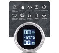 MeevrgR Tire Pressure Monitor System Real-Time Alerts Easy Installation for Motorcycles, Large LCD Display, Fuel Saving, Extending Tire Life, IPX67 Waterproof