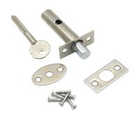 MeevrgR Tube Well Lock with Keys Stainless Steel Stainless Steel Tube Well Suitable for Office and Home Features * 2 Fixing Bolts Included(Iron)