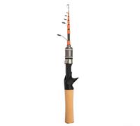 MeevrgR Ultra-Lightweight Carbon Fiber Casting Rod 1.5m, Compact 35cm Shrink Length, 1/32oz-1/4oz Lure Weight for Lure, Rock, Sea Fishing