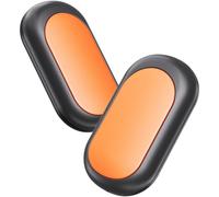 MeevrgR USB Charging Magnetic Split Hand Warmer 2-in-1 Power Bank for Instant Heating, 4000mAh Portable Warmth with 3 Temperature Levels, Black Orange Q21