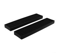 MeevrgR WB06X10807 Microwave Oven Filter Charcoal Activated Carbon Sheet Grease Smell Removal Kitchen Ventilation 11 by 2.56 Inches 2pcs(2 PCS)