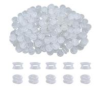 Meexzoom 200 PCS Shoe Charms Back Upgrade Design - Clear Buckle Plastic Button - Wristband Custom Charm Backs - The Perfect Lace Charms Accessories for DIY Clogs Shoes Project