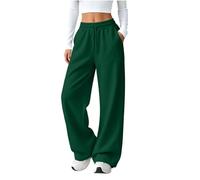 Meeyuioe Women's Sweatpants Straight Leg Joggers Tracksuit Bottoms with Pockets Casual Elastic Waist Sports Trousers Yoga Fitness Gym Lounge Wear Womens Joggers Army Green XL