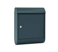 MEFA 842500DE Briefkasten Topaz 842 842500M Letterbox with Security Lock 430 x 340 x 150 mm Basalt Grey