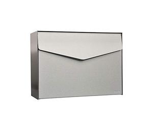 MEFA Letter Box 112 (Colour Stainless Steel, Postbox with Security Lock, Design Letterbox, Size 112030DE, stainlesssteel, 312 x 430 x 128 mm (HxBxT)