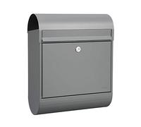 MEFA Ruby 866 Letterbox with Newspaper Holder (Colour White, with Security Lock, Size 450 x 350 x 150 mm) 866510DE, Gray, 450 x 350 x 150mm