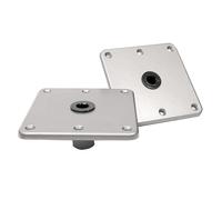 Mefape 2PCS 7" x 7" Boat Seat Pedestal, Aluminum Alloy Boat Seat Base, 3/4" Pin Post, Boat Seat Mount Accessories for Jon Boats, Canoes, Bass Boats Additional Seats Socket