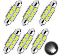 MeFay 36mm C5W LED Bulbs 6pcs, 6000K White Canbus Error Free Car Lights | 12V, Bright White Light, Canbus Error Free, Low Power, Easy Installation, for Dome, Map, Door & Number Plate Lights