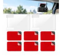 MeFay Dash Cam Sticky Pads Kit Compatible with Nextbase Series 2 122 222 | Double Sided Adhesive, Heat Resistant, Strong Hold, Compatible with 322GW, 422GW, 522GW & 622GW, Includes Films