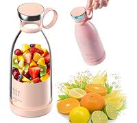 MEFESE Freshjuice-Portable Mini Blender, Personal Size Blender for Shakes and Smoothies, Fresh Juice Mini Fast Portable Blender for Home, Travel, Office, Gym (Color : Pink)