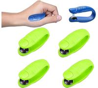 MEFESE Sugar Control LI4 Acupressure Point Clip, Clip to Lower Blood Sugar, Acupressure Hand Pressure Point Clip Migraine Relief Clip for Migraine Tension Anxiety Pain Relief (Color : Green-4pcs)