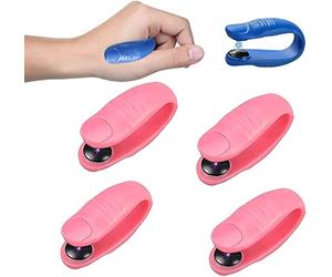 MEFESE Sugar Control LI4 Acupressure Point Clip, Clip to Lower Blood Sugar, Acupressure Hand Pressure Point Clip Migraine Relief Clip for Migraine Tension Anxiety Pain Relief (Color : Pink-4pcs)