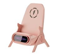 MEFESE Wireless Charger Portable Mini Chair Wireless Charger for All Phones 15W Wireless Charging Station Phone Charger Stand with Musical Speaker Function