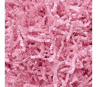 Mefleet 1/2 LB Crinkle Cut Paper Shred Filler 8 oz Light Pink Crinkle Shredded Paper for Gift Box - Gift Basket Bag Filler - Grass Cushion Stuffing for Valentine's Day, Birthday Packaging Wrapping