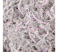 Mefleet 1 LB Crinkle Cut Paper Shred Filler Diamond White Crinkle Shredded Paper for Gift Box - Gift Basket Bag Filler - Grass Cushion Stuffing for Christmas Holiday Packaging Wrapping