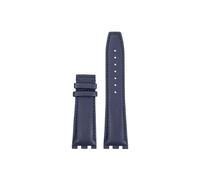 Mefloar Fit for Maurice Lacroix AIKON AI6007 AI6008 AI6058 AI6038 1018 Leather/Nylon Watch band Stainless steel Connector(A Blue-no buckle,For AI6038)