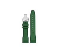 Mefloar Fit for TAG HEUER Carrera/Monaco/Aquaracer Watch band Rubber Unisex 20mm 22mm(A-Green,22mm)