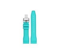 Mefloar Fit for TAG HEUER Carrera/Monaco/Aquaracer Watch band Rubber Unisex 20mm 22mm(A-Mint Green,20mm)