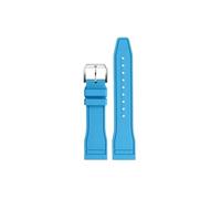Mefloar Fit for TAG HEUER Carrera/Monaco/Aquaracer Watch band Rubber Unisex 20mm 22mm(Light Blue,20mm)