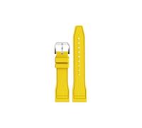 Mefloar Fit for TAG HEUER Carrera/Monaco/Aquaracer Watch band Rubber Unisex 20mm 22mm(Yellow,20mm)