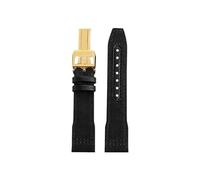 Mefloar Nylon Watch band Fit for IWC Pilot Mark 18 Spitfire fighter jet Portugal IW377714 IW327004 IW377709 IW388101(A-Black gold,20mm)