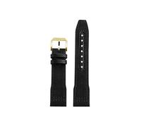 Mefloar Nylon Watch band Fit for IWC Pilot Mark 18 Spitfire fighter jet Portugal IW377714 IW327004 IW377709 IW388101(Black gold,21mm)