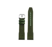 Mefloar Nylon Watch band Fit for IWC Pilot Mark 18 Spitfire fighter jet Portugal IW377714 IW327004 IW377709 IW388101(Army Green Silver,20mm)