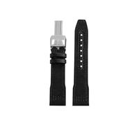Mefloar Nylon Watch band Fit for IWC Pilot Mark 18 Spitfire fighter jet Portugal IW377714 IW327004 IW377709 IW388101(A-Black Silver,21mm)