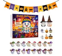 mefocou Countdown To Halloween Ghost Theme,Halloween Calendar 2025-2D Acrylic Ornament Holiday Decoration for Boys Girls Adults Tree Party