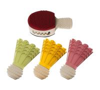 mefocou Dog Treat Dispenser | Badminton Shape Fun Interactive Pet Accessory,Puppy Chew Toys,for Travel Pool Park Yard Bedroom Garden Indoor Outdoor Family Time