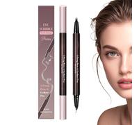 mefocou Eyebrow Pencil,2-In-1 Double Ended Liner,Smudge-Proof Eye Pencil | for Beauty Makeup Dating Party Gathering Women Girl