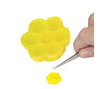 mefocou Eyelashes Glue Holder - 100X Plum Blossom Shape False Eyelashes Glue Trays - Lash Grafting Beauty Tool Accessories, Makeup Auxiliary Tool